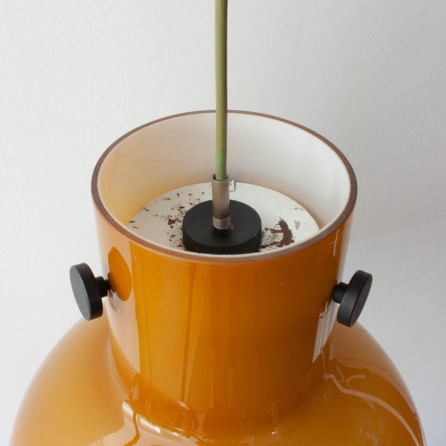 Brown Glass Pendant Light from Peill & Putzler, Germany, 1970s For Sale - Image 9 of 18