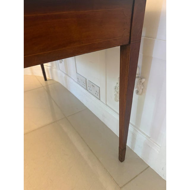 Antique Georgian Mahogany Inlaid Console Tables, 1800, Set of 2 For Sale - Image 13 of 18