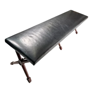 1940s Modernist X Form Bench in the Manner of Jean Michel Frank