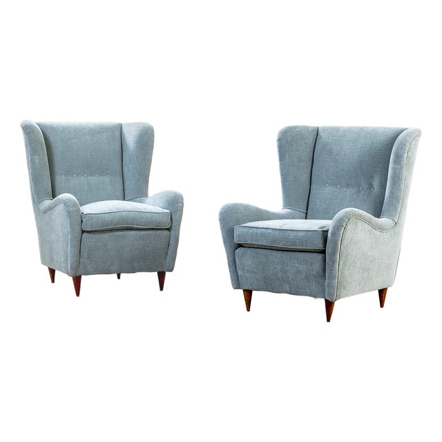 Set of Lounge Chairs by Gio Ponti, 1940s For Sale