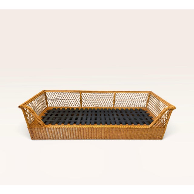 1970s 1970's McGuire Furniture Rattan "Willow" Collection Sofa by Davis Allen for McGuire For Sale - Image 5 of 17