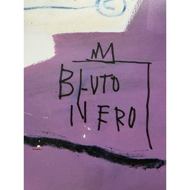 Bluto Nero Exhibition Poster from Jean Michel Basquiat, 1982 For Sale - Image 4 of 7