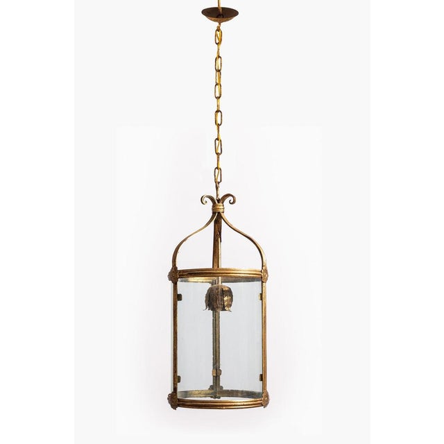 Antique Italian Gilt Toleware Lantern, 1890s For Sale - Image 6 of 6