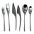 Instrumenta Stainless Steel Flatware by Lino Sabattini for Zani & Zani - Service for 8 For Sale