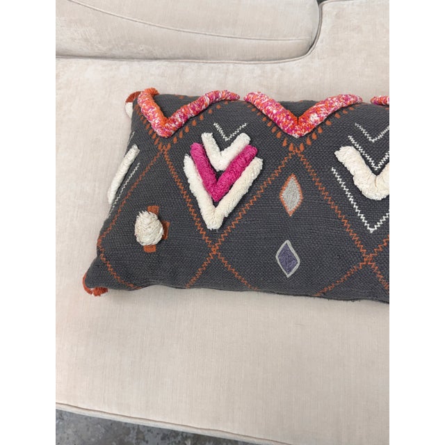 Shell Anthropologie Heradia Lumbar Pillow For Sale - Image 7 of 12