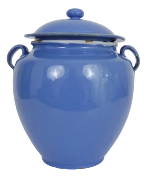Vintage Pot with Vernisse Blue
