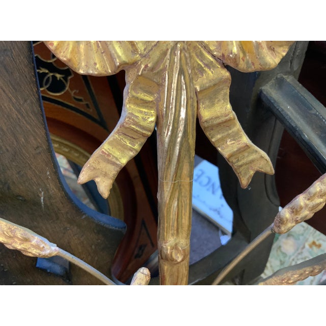 20th Century Pair Gilt Sconces For Sale - Image 9 of 9