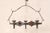 Gray Mid 20th Century French Hammered-Metal Oblong Chandelier For Sale - Image 8 of 9