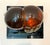 Burnt Orange Mid 20th Century Bernard Pfreim, "The Kiss", Amber Acrylic Sculpture For Sale - Image 8 of 8