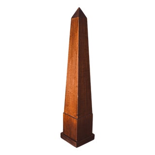 19th Century Handcrafted Wooden Obelisk For Sale