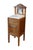 This antique Edwardian washstand features a warm walnut wood grain accented by delicate neoclassical inlay work along the...