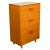 Mid Century Modern Danish Tall Boy Teak Chest of Drawers Six Drawer Dresser 1960 For Sale - Image 4 of 13