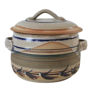 Vintage Studio Pottery Lidded Serving Dish