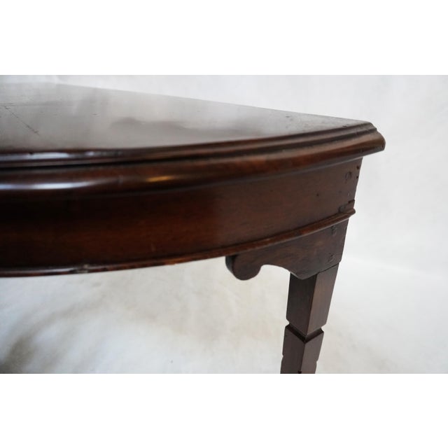 Mid 20th Century Pair of Demilune Consoles With Harp / Lyre Detail For Sale - Image 12 of 18