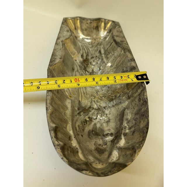 Antique Kreamer Tin Fish Mold – 12" Early 20th Century Americana Kitchen Decor For Sale - Image 10 of 11