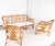 Floral Palm Rattan Lounge Set, 1970s, Set of 3 For Sale - Image 14 of 15