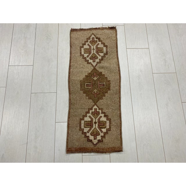 Boho Style Oushak Door Mat For Sale - Image 5 of 5
