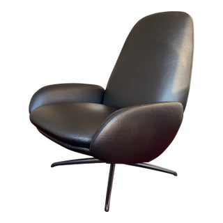 Leather Swivel Recliner - Design Within Reach For Sale