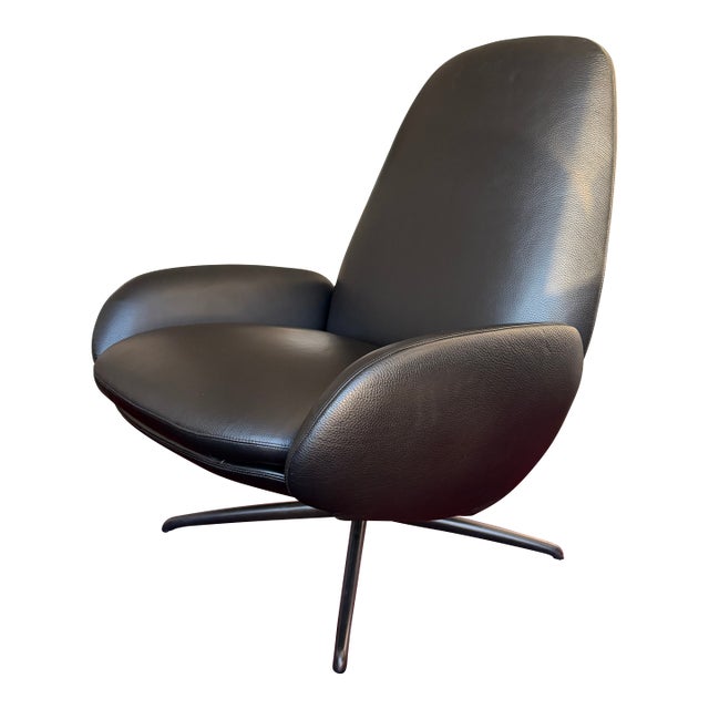 Leather Swivel Recliner - Design Within Reach For Sale