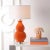 2020s 30-Inch H Gourd Table Lamp - Orange For Sale - Image 5 of 6
