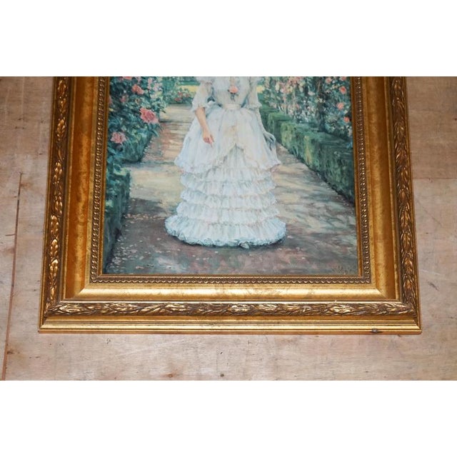 Alan Maley, English Rose, Oil Painting, Framed For Sale - Image 3 of 9