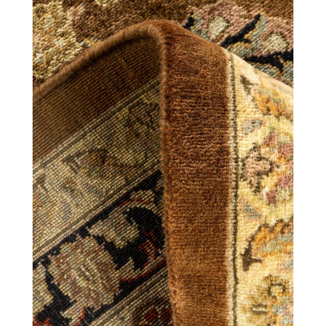 Mogul, One-of-a-Kind Hand-Knotted Area Rug - Brown, 9' 1" x 11' 10" For Sale In New York - Image 6 of 8