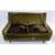 Vintage mohair velvet and cowhide loveseat with two cowhide and mohair seat cushions. Tufted inside back detail. No...