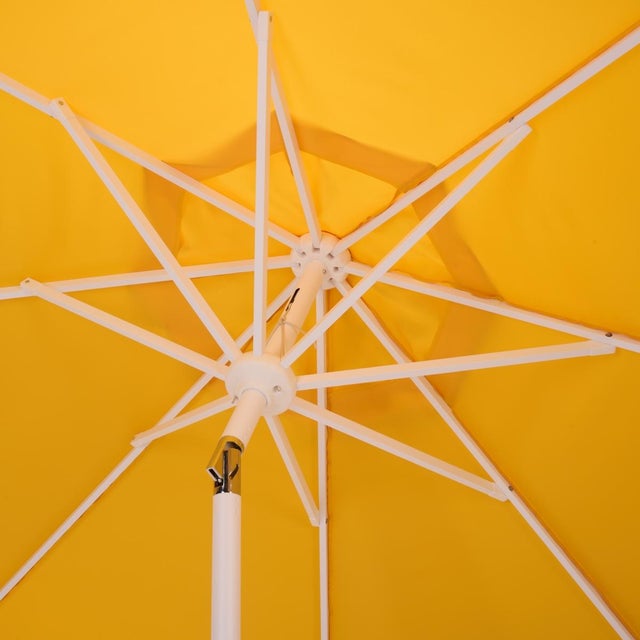 2020s Torsa 9 Ft Crank Umbrella, Yellow/White Pole For Sale - Image 5 of 9