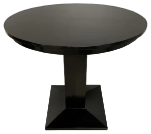 Small Art Nouveau Black Oval Table, 1890s