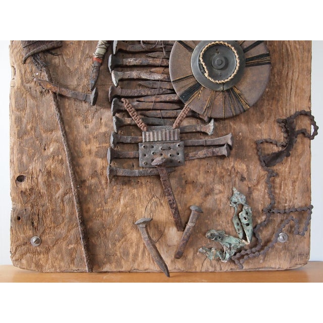 Vintage Large Tribal Brutalist Mid-Century Modern Outsider