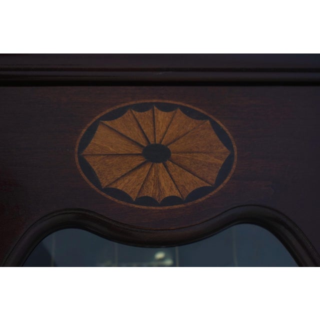 Howard Miller Inlaid Mahogany Grandfather Clock For Sale - Image 9 of 18