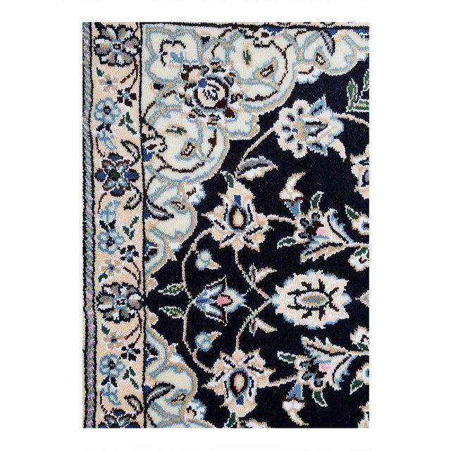 Beautiful hand-knotted Nain rug made from wool and silk. Nain is a small village located in central Persia that has...