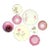 Petal Pink Decorative Wall Plate Curation - Group of 9 For Sale