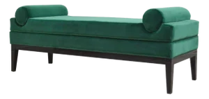 Italian Bench in Green Velvet Fabric from Kabinet