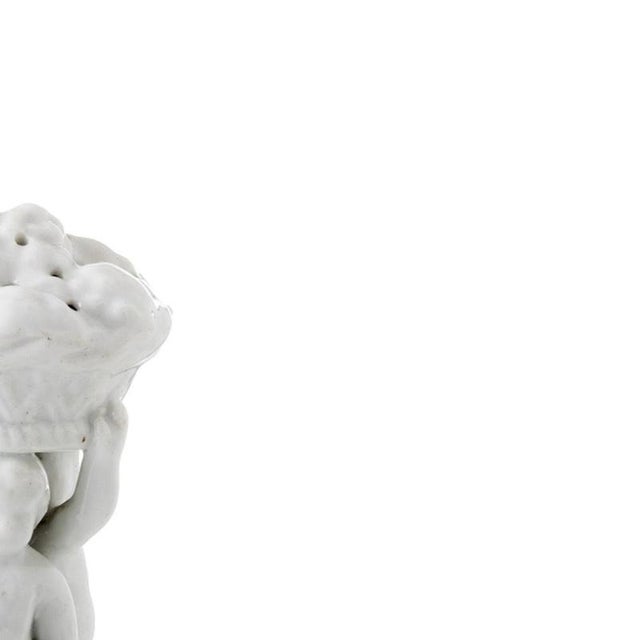 Porcelain Toothpick Holder with Three Boys from Vista Alegre For Sale - Image 4 of 6