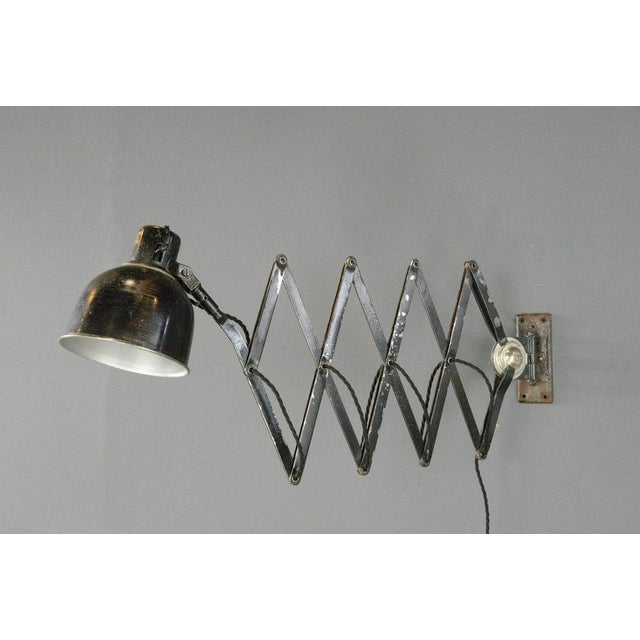 Industrial Scissor Lamp by Pehawe, 1930s For Sale - Image 17 of 17