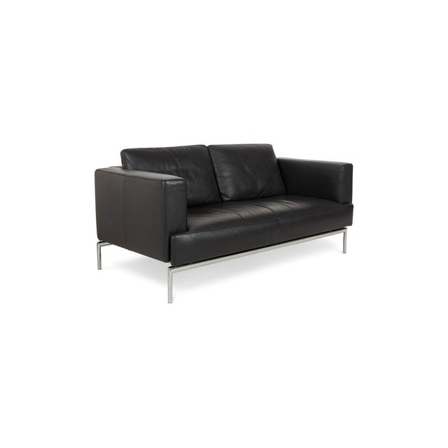 Modern Three-Seater Sofa in Leather from FSM For Sale - Image 3 of 14