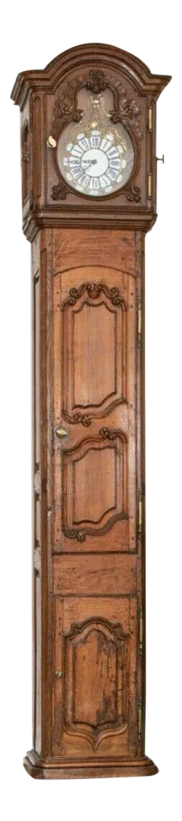 18th Century French Hand Carved Tall Case Clock
