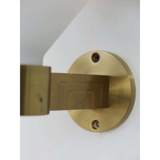 Italian Wall Lamps in Brass and Murano Glass, 1970s, Set of 4 For Sale - Image 13 of 18