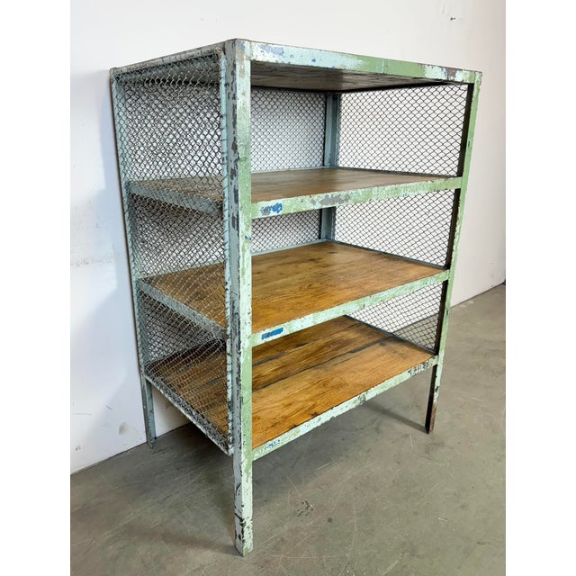 Industrial Green Shelf, 1960s For Sale - Image 4 of 18