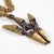 French Sculptor Henri Nogaret Mid-Century Brutalist Bronze Pendant Necklace For Sale - Image 4 of 9