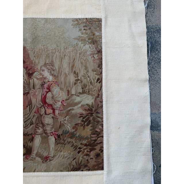 Mid 19th Century Mid-19th Century French Figural Tapestry Depicting Children in Pastoral Landscape For Sale - Image 5 of 8