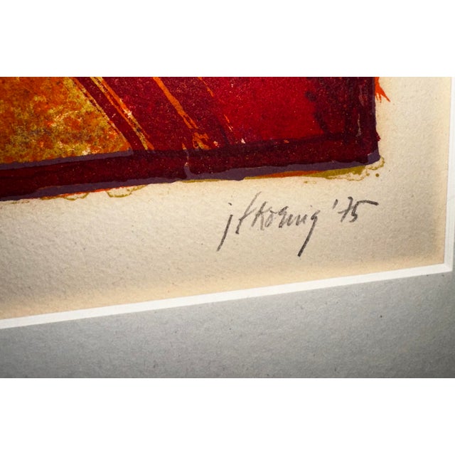 1970s “Abc Delta” Original S/N Lithograph by John Franklin Koenig 1975 For Sale - Image 5 of 9