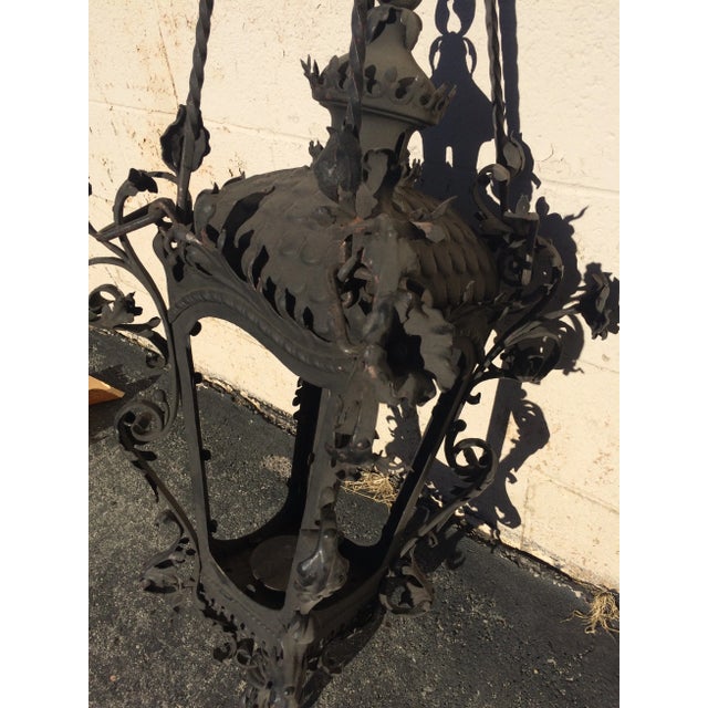 French 18th Century Large French Tower Entry Light For Sale - Image 3 of 8