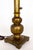 Mid 20th Century Stiffel Style Rustic Patinated Brass Table Lamp For Sale - Image 9 of 10