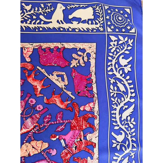 Hermès Early America 1 Silk Scarf 1981 Designed by Françoise De La Perriere For Sale - Image 10 of 12