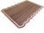 Handmade Cotton Scalloped Rug, Brown with Cream and Terra Cotta Border 8'x10' For Sale - Image 9 of 9