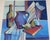 Contemporary 1993 Nancy Greene Modernist Still Life Painting For Sale - Image 3 of 12