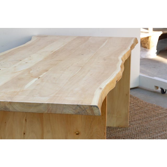 84" Long Driftwood Monolith Live Edge Dining Table For Sale In Los Angeles - Image 6 of 10