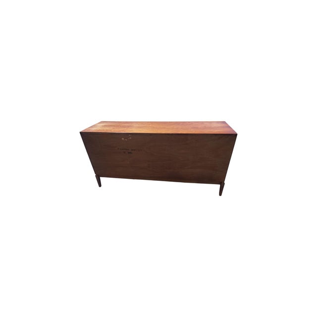 Brown Mid 20th Century Modern Walnut Credenza For Sale - Image 8 of 9
